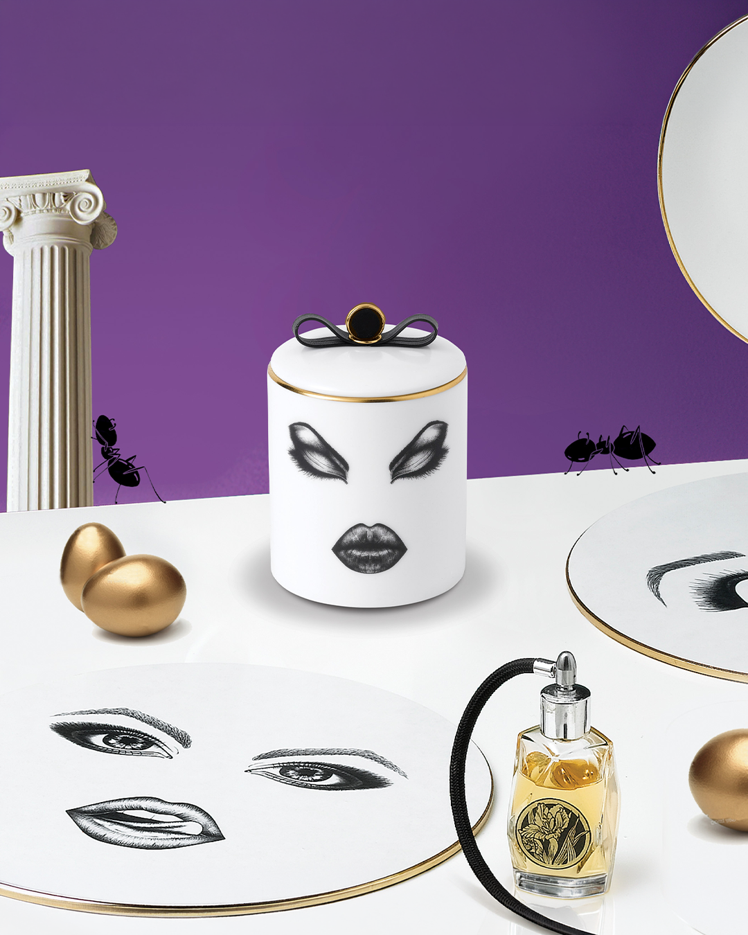 LDC Geurkaars - The Prima Donna Scented Candle with Hat (op=op)