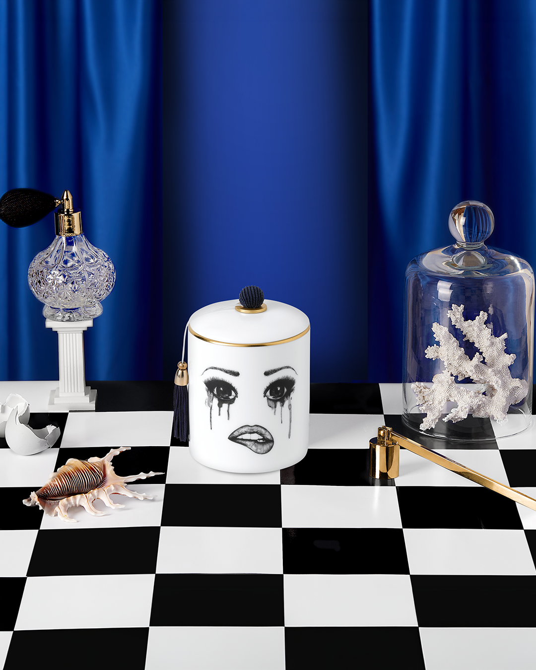LDC Geurkaars - The Poet Scented Candle with Hat (op=op)