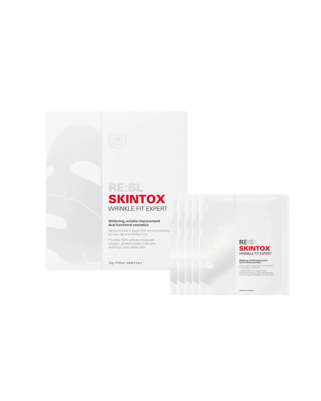 RE:BL - Wrinkle Fit Expert Collageen Sheet Masker (5st.)